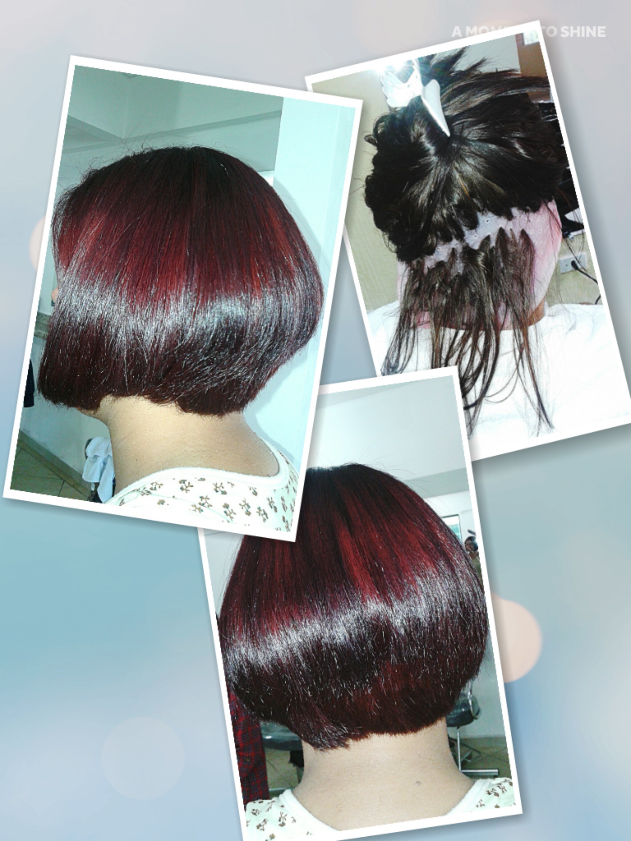 Luzes avermelhadas na touca + corte channel batido na nuca! 
#mudarépreciso #vermelhodivo #channel #mordernhair cabelo maquiador(a) cabeleireiro(a)