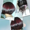 Luzes avermelhadas na touca + corte channel batido na nuca! 
#mudarépreciso #vermelhodivo #channel #mordernhair