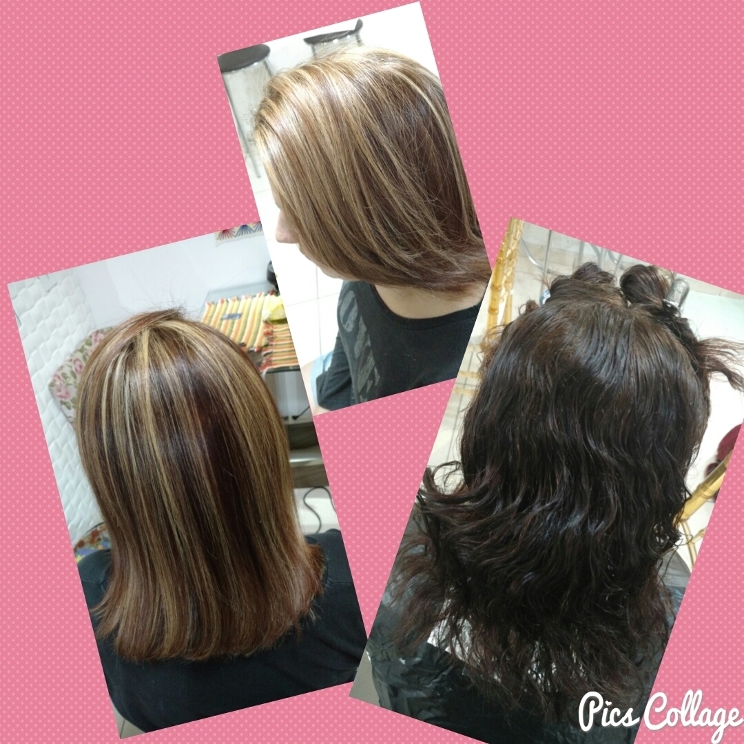 Luzes + Corte + Hidratação + Botox
Obs: cabelo com pigmento vermelho  cabelo auxiliar cabeleireiro(a)