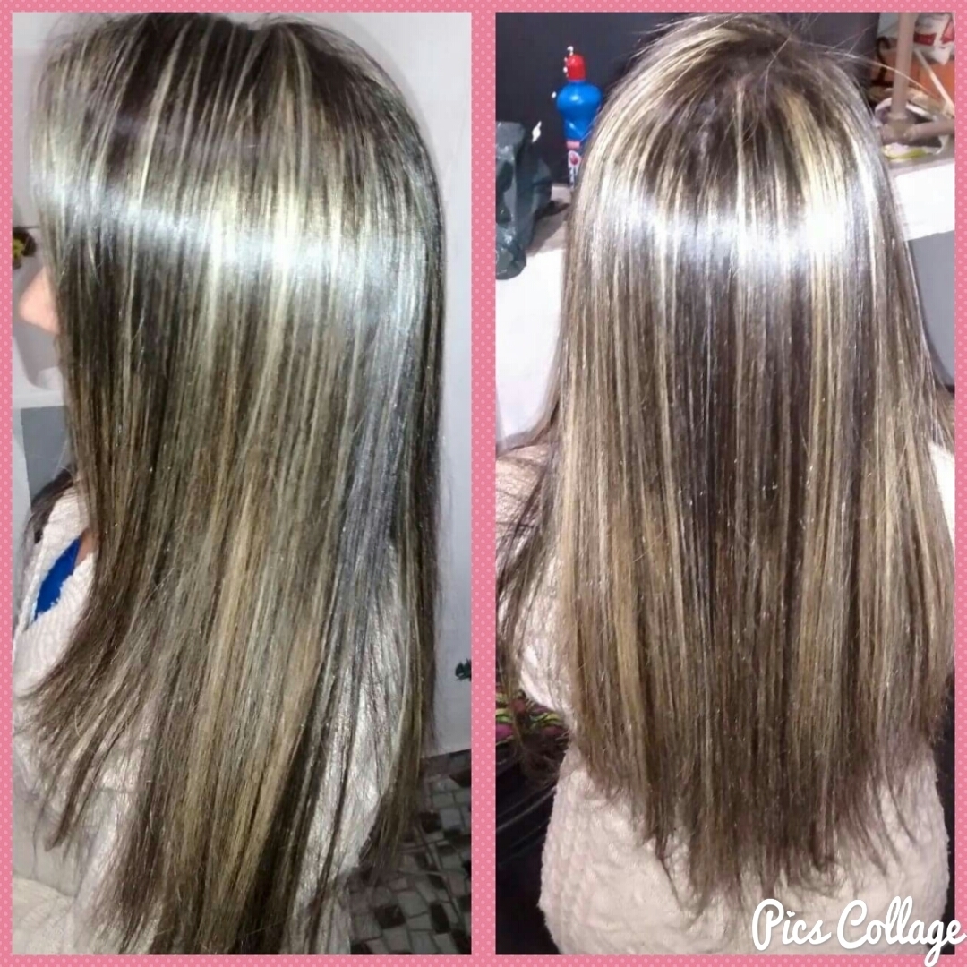 Luzes + Botox Platinum cabelo auxiliar cabeleireiro(a)