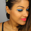Maquiagem tropical para o carnaval.