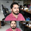 Após um relaxamento na toalha quente, mustache lindo e perfeito. Cliente satisfeito.