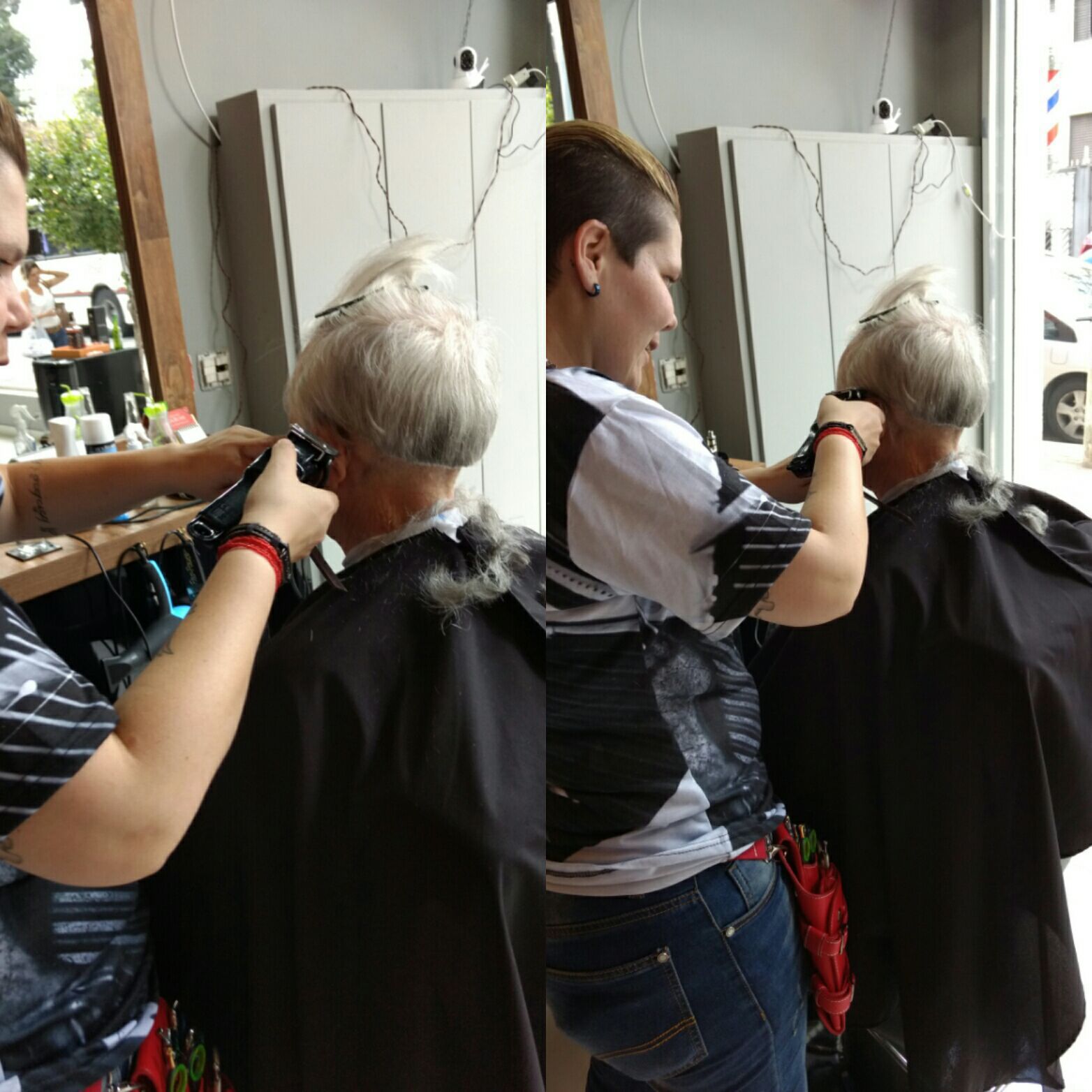 Terceira idade mais do que moderna. Começando na zero. cabelo barbeiro(a)