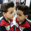 Corte infantil, topete