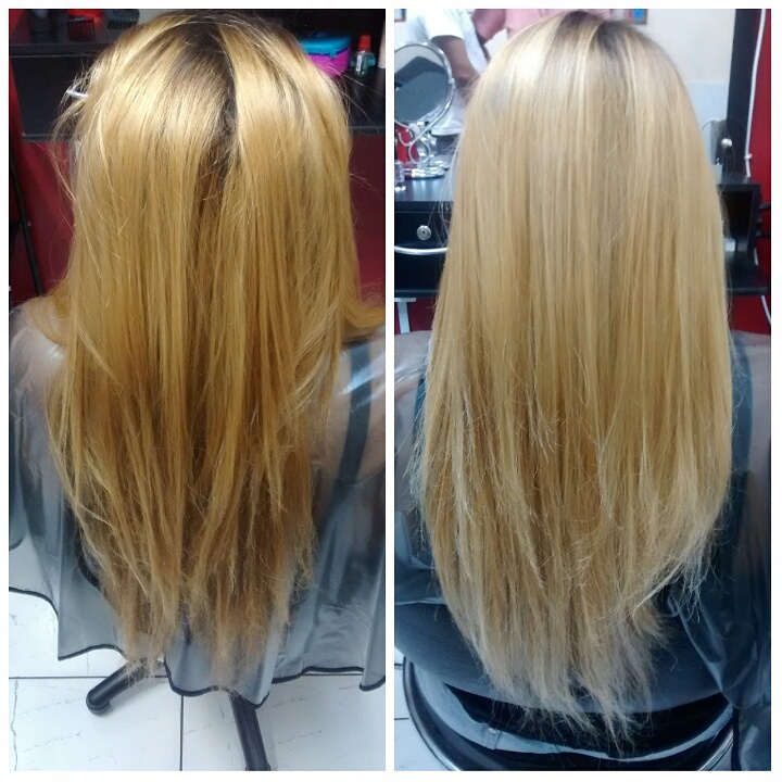 Limpeza de cor, retirando o alaranjado #blondie #blond #lourobege
 cabelo cabeleireiro(a)