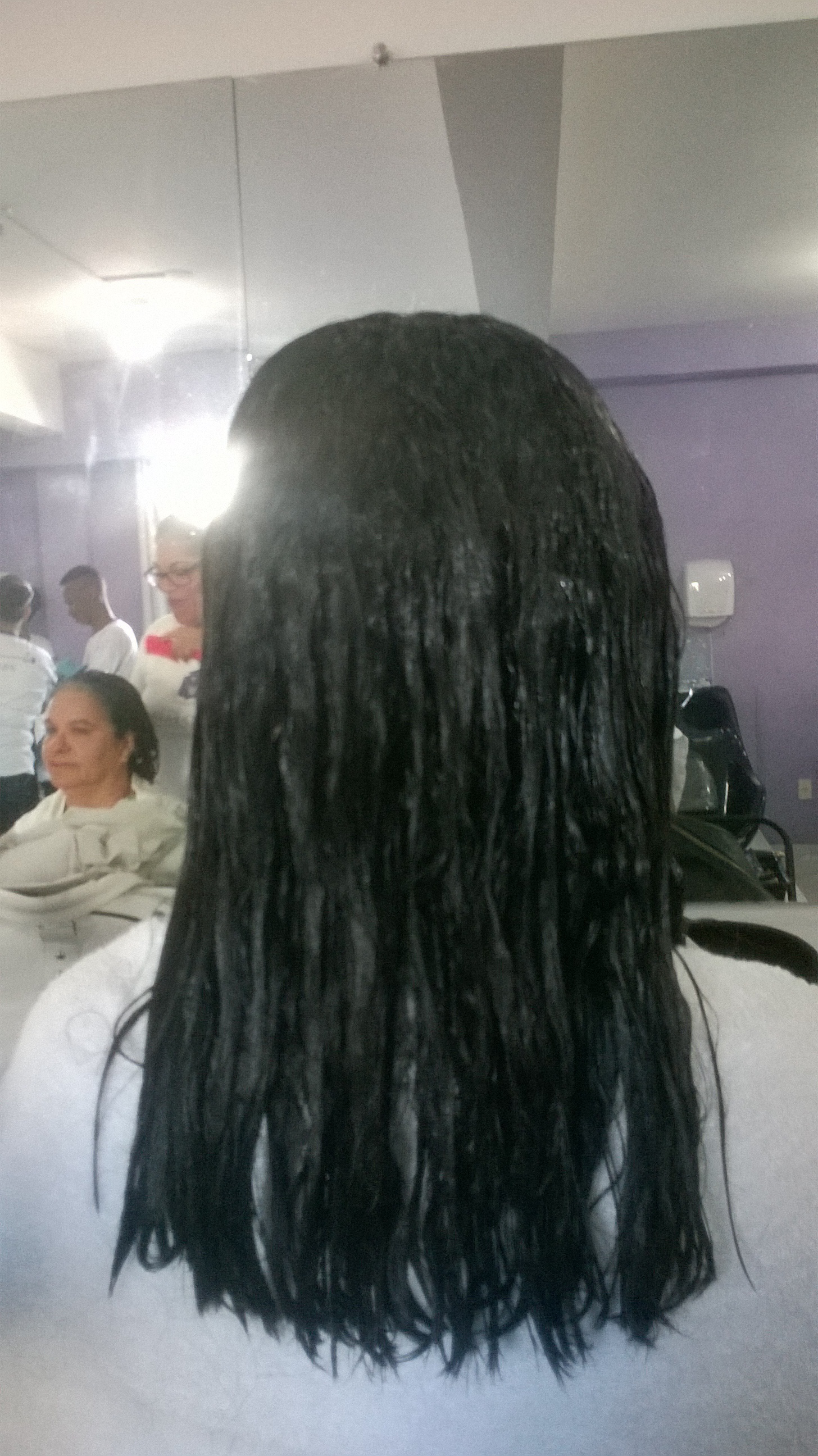 Progressiva cabelo estudante (cabeleireiro)