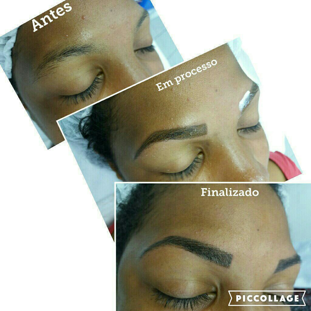 Micropigmentacao esfumada, cicatrização e finalizada com fio a fio micropigmentador(a) dermopigmentador(a) outros