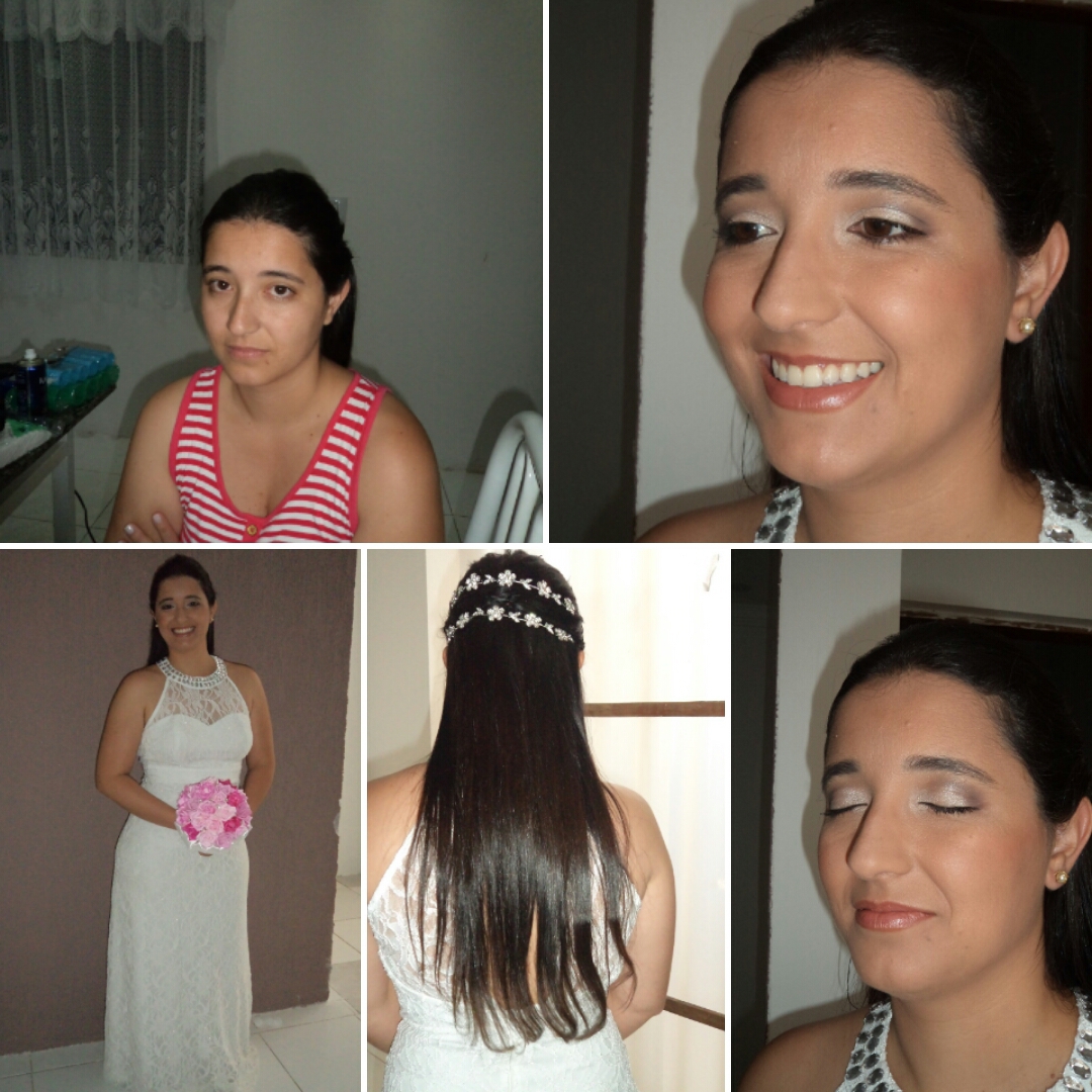 Essa foi a noiva do dia 07.01.2017. Casamento as 10:00 hs da manhã.
Penteado simples com apliques de tiaras de strass e make bem discreta. Perfeita pta noivas diurnas, delicadas e discretas. maquiagem maquiador(a) consultor(a) esteticista massoterapeuta