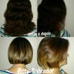Corte, coloração de raiz e pontas claras...