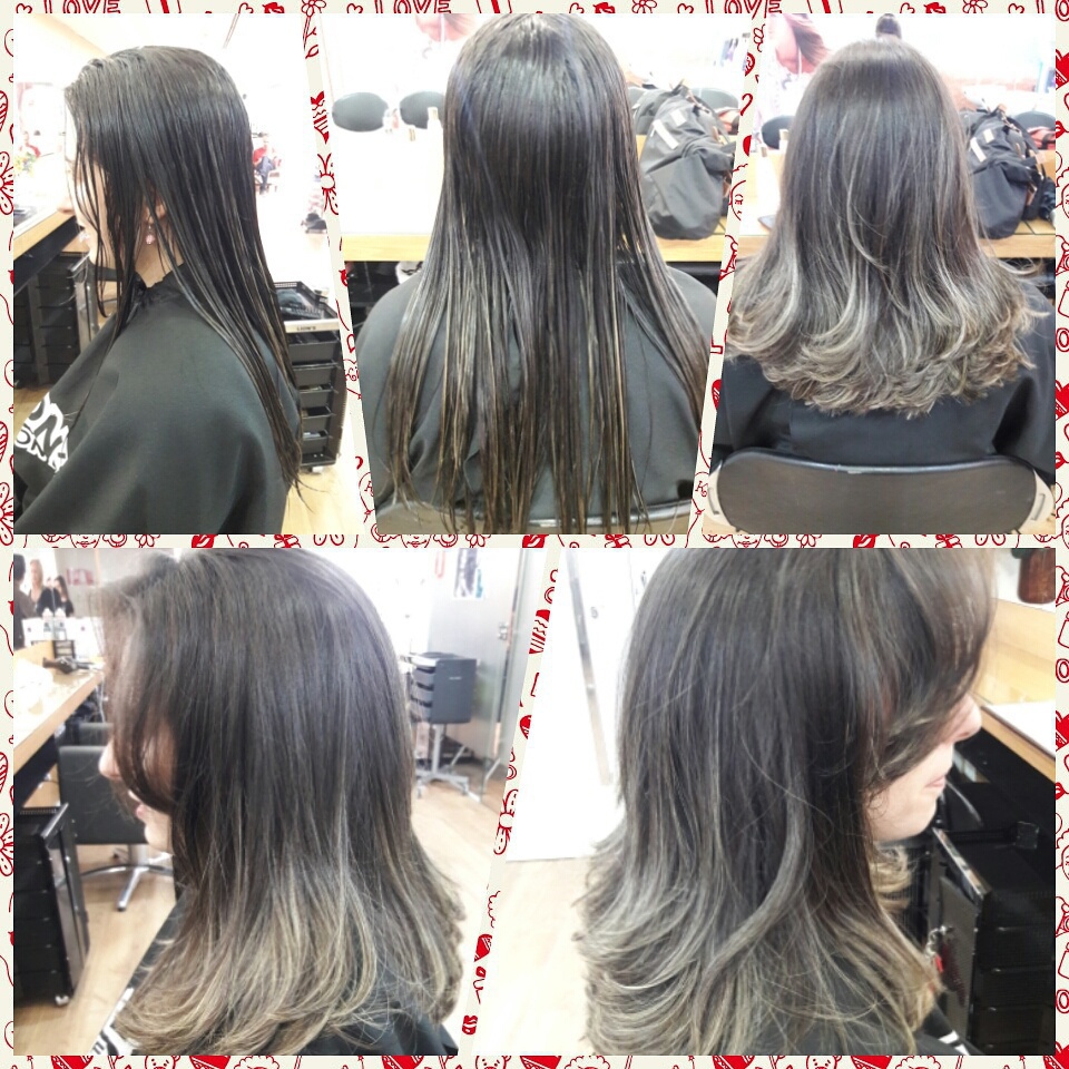 Cut Long Bob e franja. cabelo cabeleireiro(a) barbeiro(a) designer de sobrancelhas