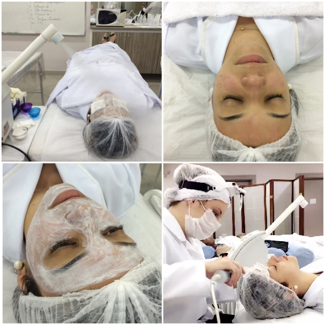 Aula prática de limpeza de pele na instituição Famesp. #Pele #Cuidado #Estética #Beleza #Limpeza #Famesp estética esteticista depilador(a)