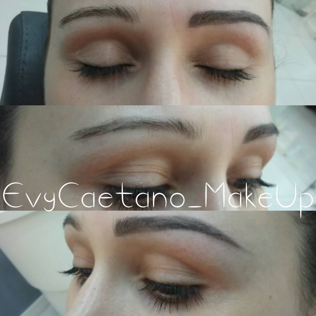 Modelando e melhorando sobrancelha para micropigmentação esfumada. outros micropigmentador(a) designer de sobrancelhas maquiador(a) assistente maquiador(a)