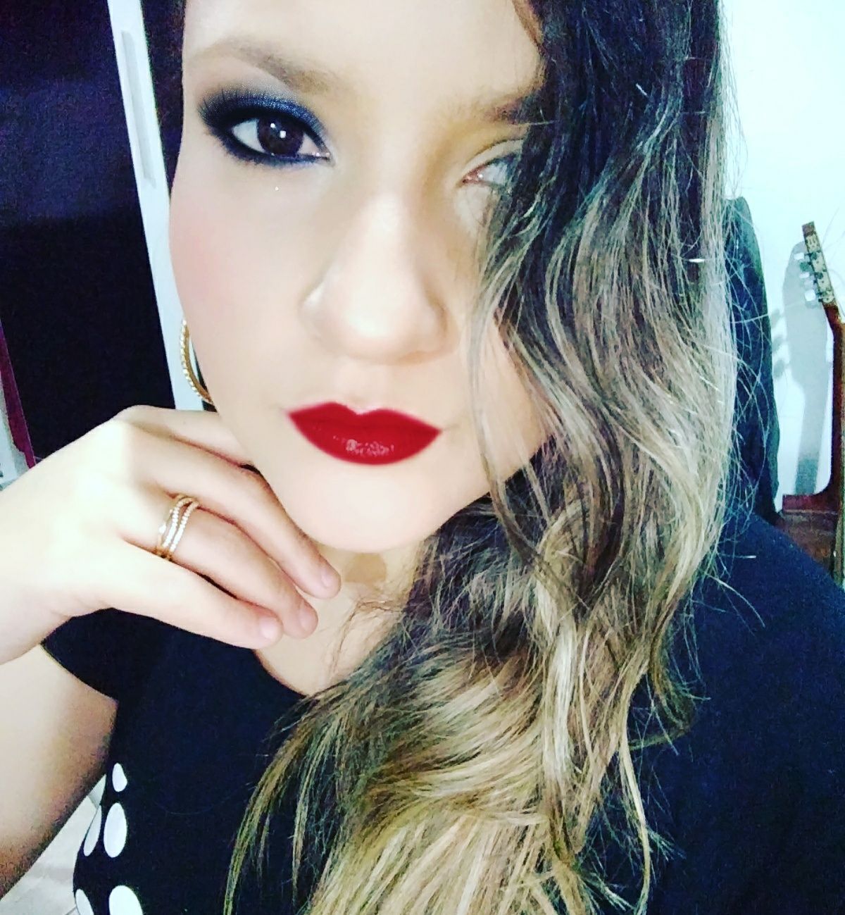 Teste de make... maquiagem estudante (cabeleireiro)