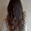 Mechas ombre hair desejo da cliente,#tom de marrom.... e cachos!!!!