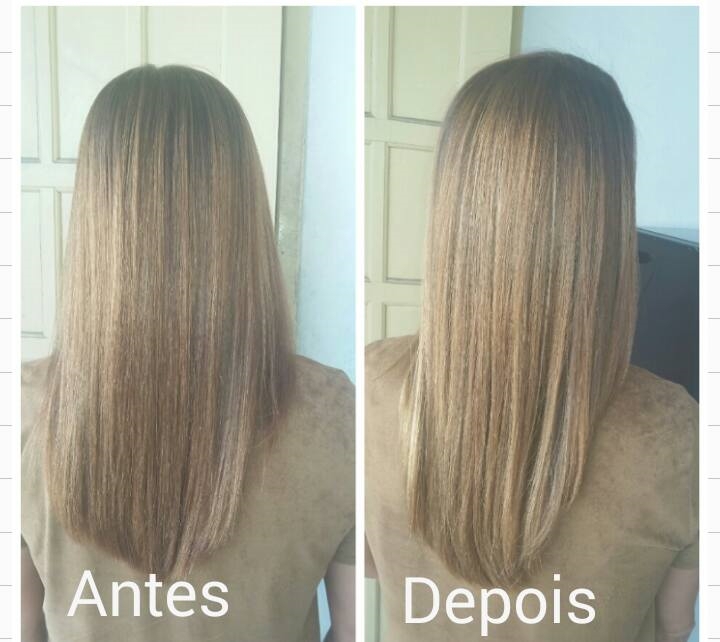 Iluminada com Flashes de  luzes  cabelo cabeleireiro(a) maquiador(a) escovista stylist / visagista