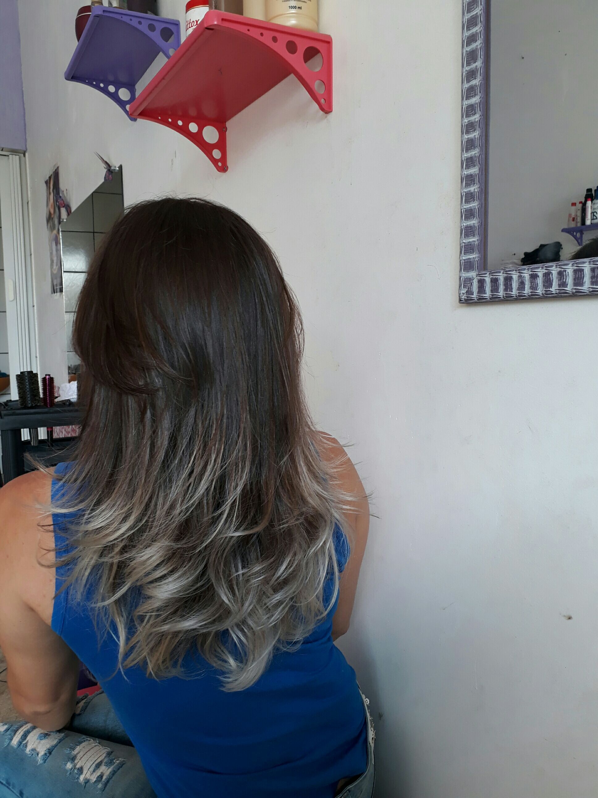 Fiz ombre hair platinado👏😍⚘ cabelo cabeleireiro(a) cabeleireiro(a)