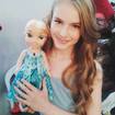 Boneca Frozen Estrela karaoke, maquiagem e cabelo
