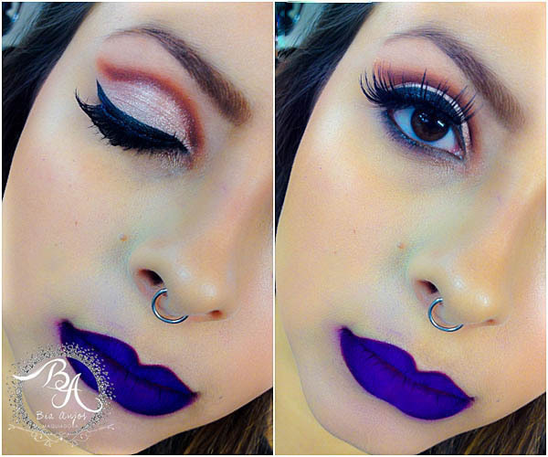 Olhos Semi Cut Crease!
#maquiagem #semicutcrease #batomroxo maquiagem maquiador(a)