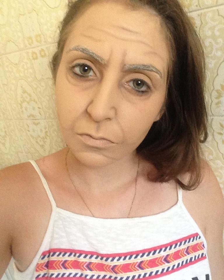 Maquiagem de envelhecimento por mim <3 #makeartística #efeitos #makeup  maquiagem maquiador(a) esteticista