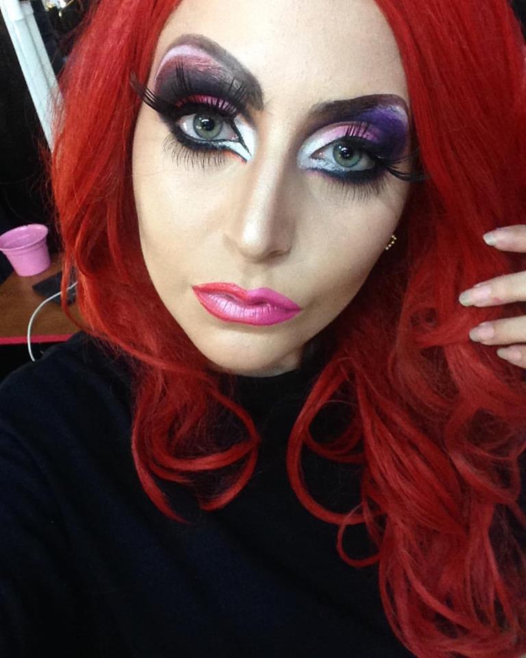Make drag queen para meu curso aos domingos <3 #makeup #dragqueen #artística  maquiagem maquiador(a) esteticista