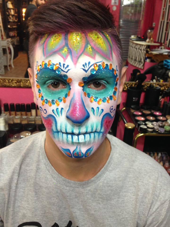 Caveira mexicana no meu curso em U!MakeUp School em Itaquera/São Paulo <3 #caveira #artística #makeup #makeuplover  maquiagem maquiador(a) esteticista