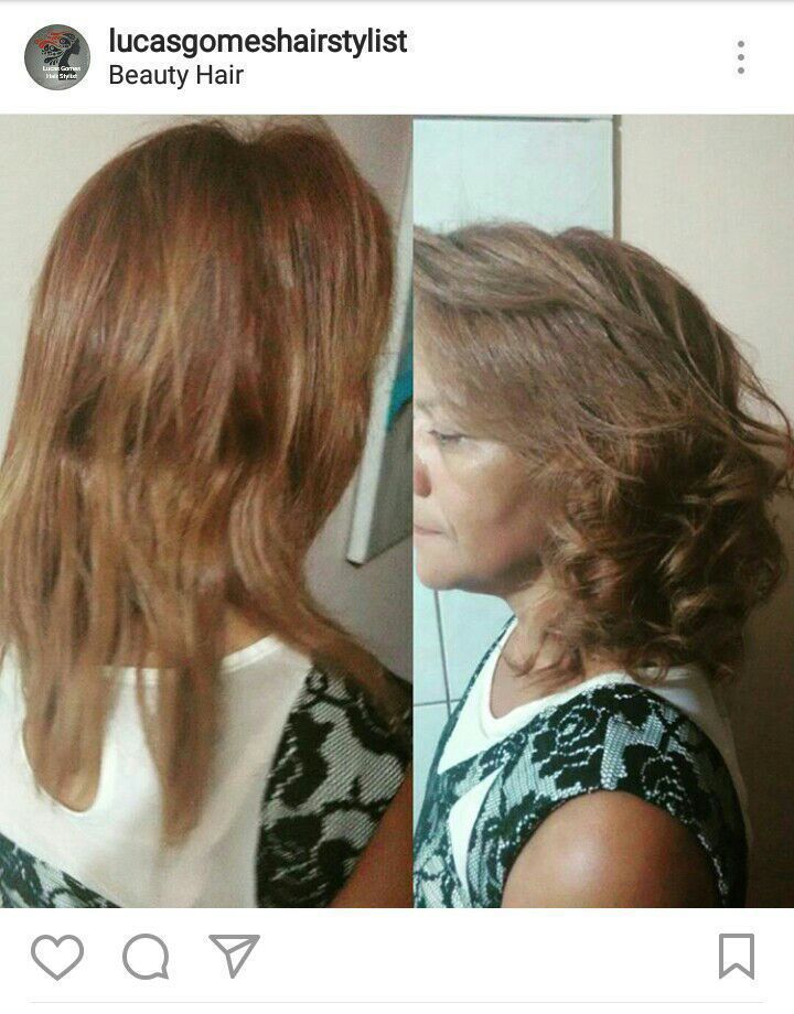 Tonalização e escova modelada cabelo cabeleireiro(a)