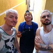 Platinado, design de barba e pigmentação. 