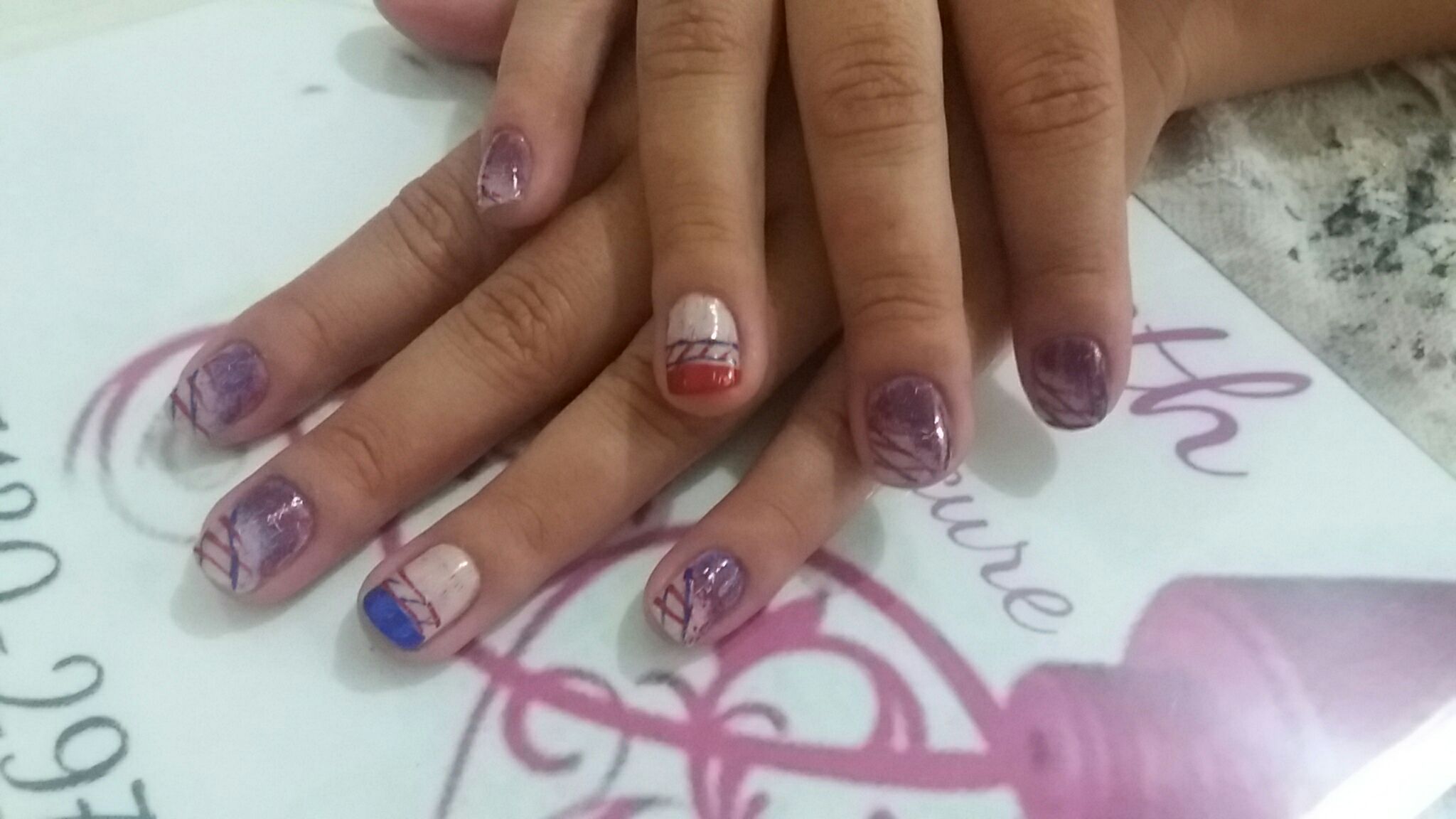Trabalho artesanal, tema esquadrão suicida unha podólogo(a) manicure e pedicure