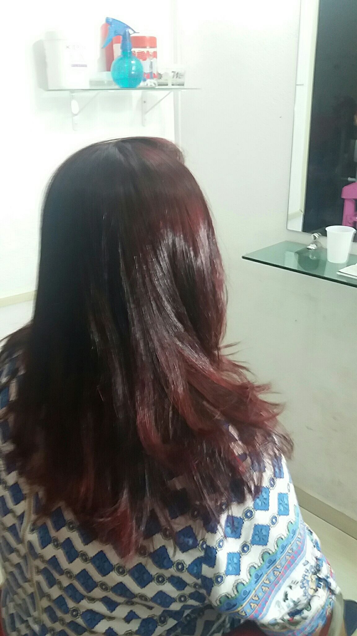 Cor marsala 8.23 da redsam...corte e escova cabelo podólogo(a) manicure e pedicure