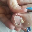 Cuidando do irmão... #unhas #nails #pedicure