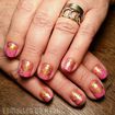 Esmaltação + Decoração com carimbo.