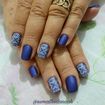 Esmaltação + Decoração com carimbo de Unhas.
