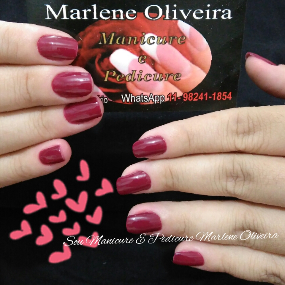Sou Manicure E Pedicure Marlene Oliveira
💅💅 😍 Lindas  unha manicure e pedicure
