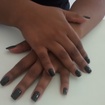 Unhas de hj preto básico com esmalte Impala...
