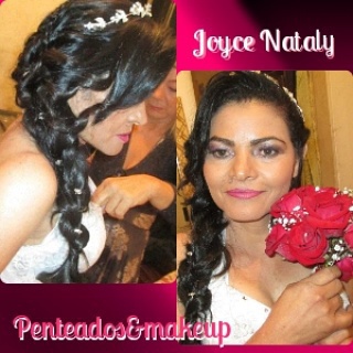 #Noiva romântica com #penteadolateral #trançado e #maquiagem #Pelemadura #roseandbrown delicada maquiagem cabeleireiro(a) maquiador(a) designer de sobrancelhas