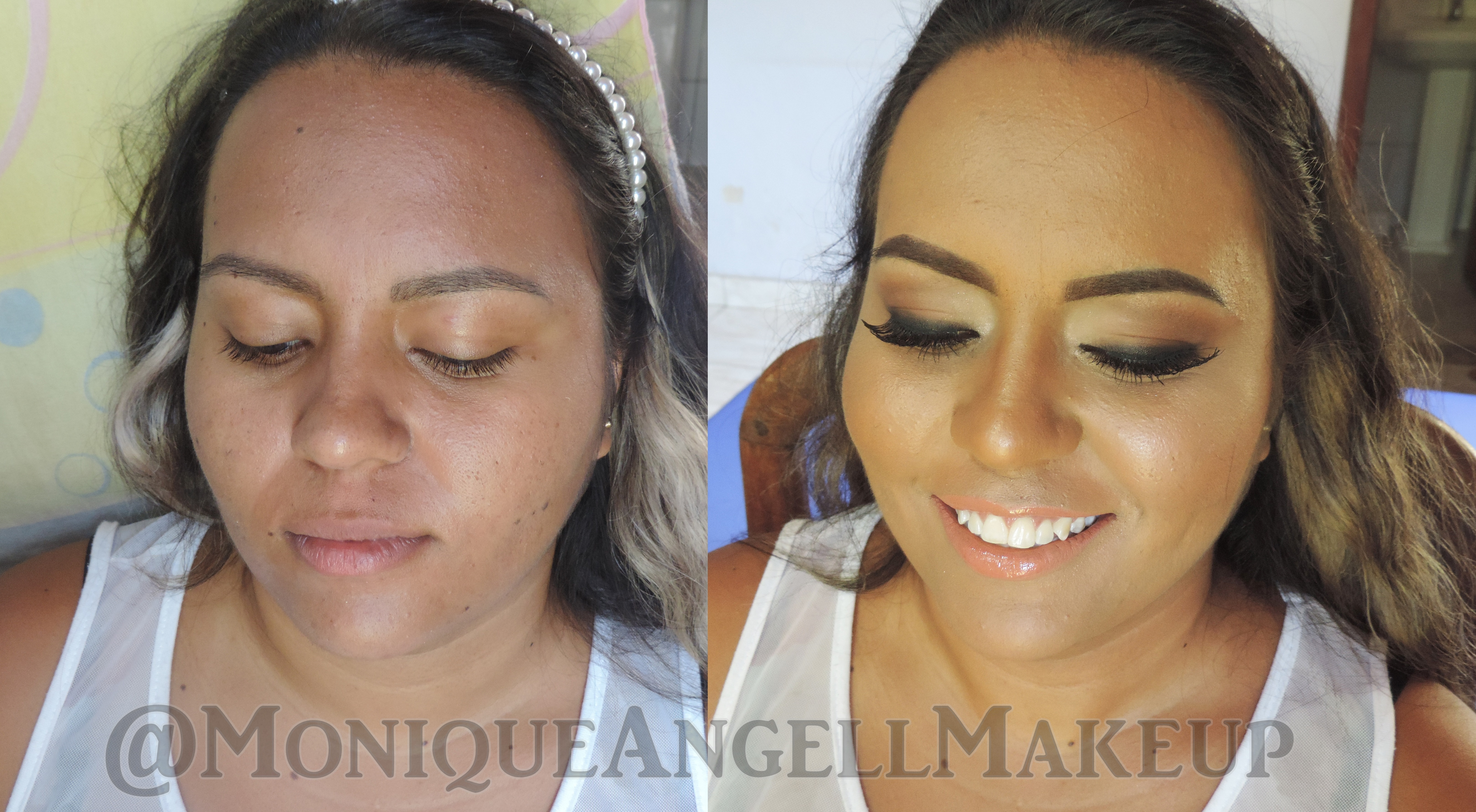 Antes e depois! maquiagem maquiador(a) designer de sobrancelhas auxiliar cabeleireiro(a) docente / professor(a)