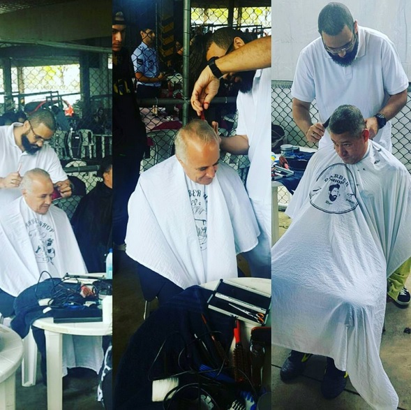 Técnica do Pente Corrido, Cabelos Grisalhos com pouco volume, mostrando o coro cabeludo. O corte trouxe volume ao cabelo escondendo o coro cabeludo. cabelo barbeiro(a)