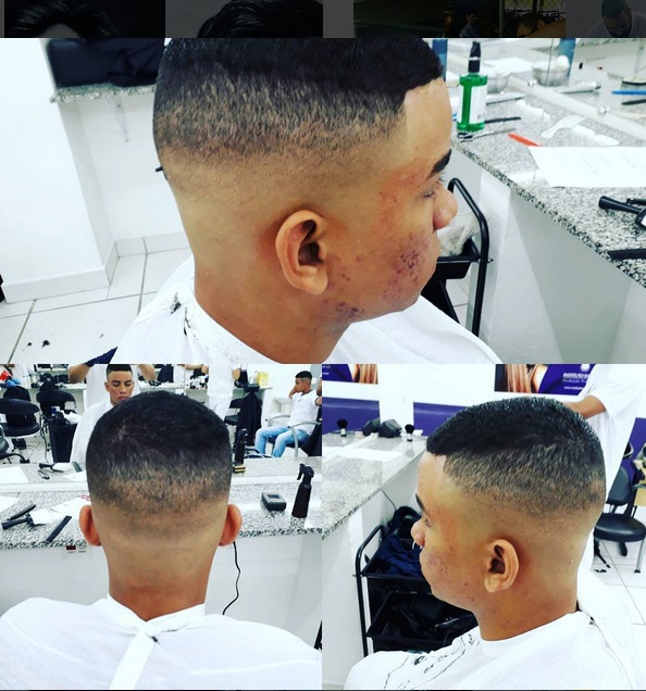 Mid Fade. cabelo barbeiro(a)