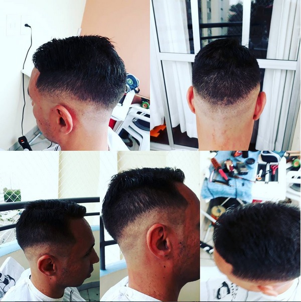 Mid Fade. cabelo barbeiro(a)