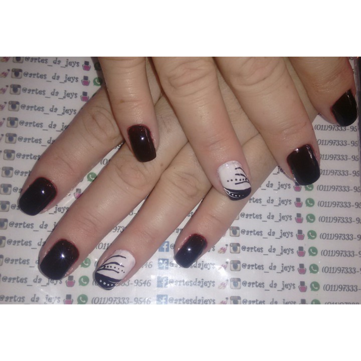 Unhas decoradas unha manicure e pedicure