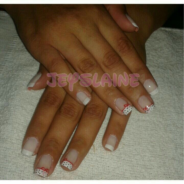 Unhas decoradas com laço! unha manicure e pedicure