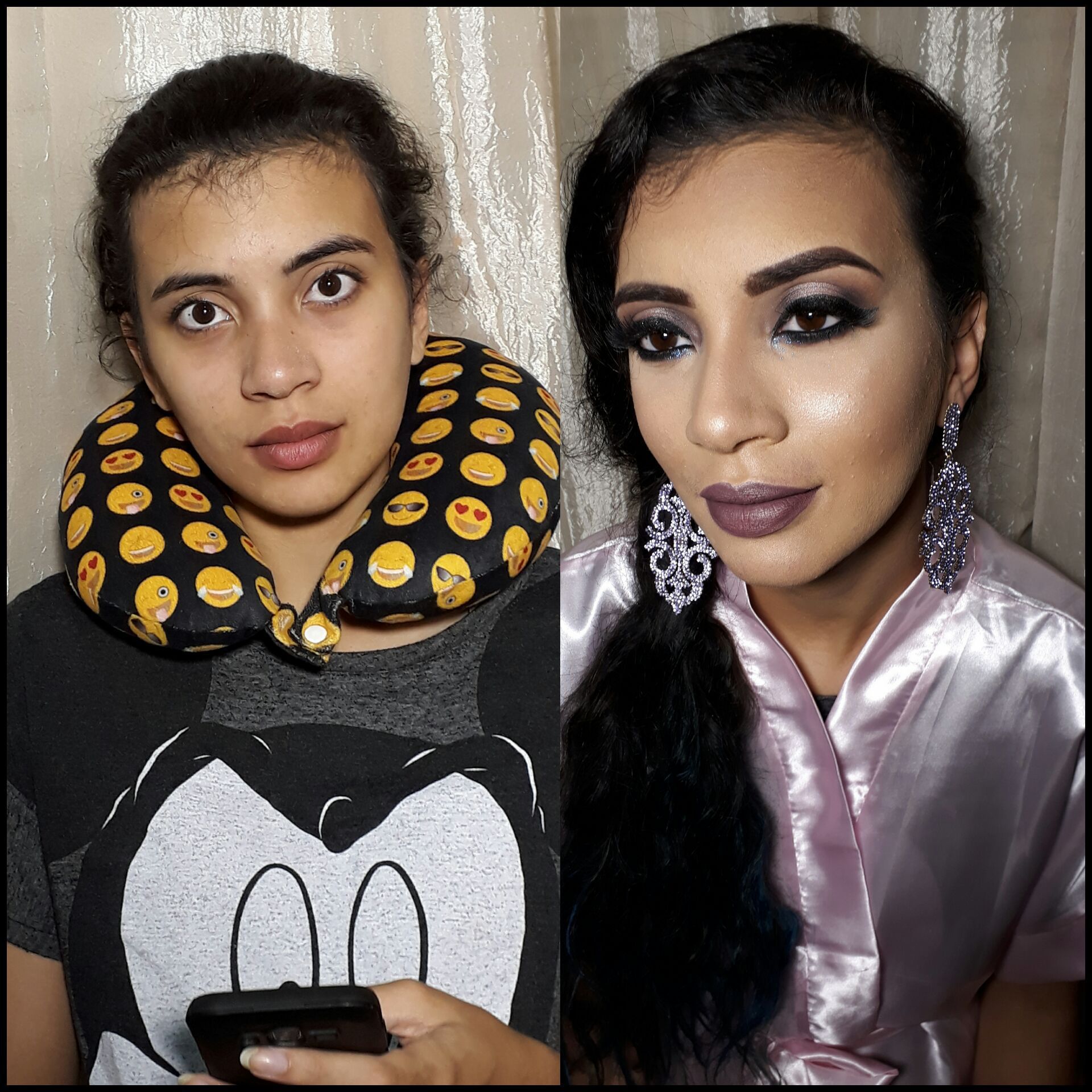 Antes e depois maquiagem maquiador(a) maquiador(a)
