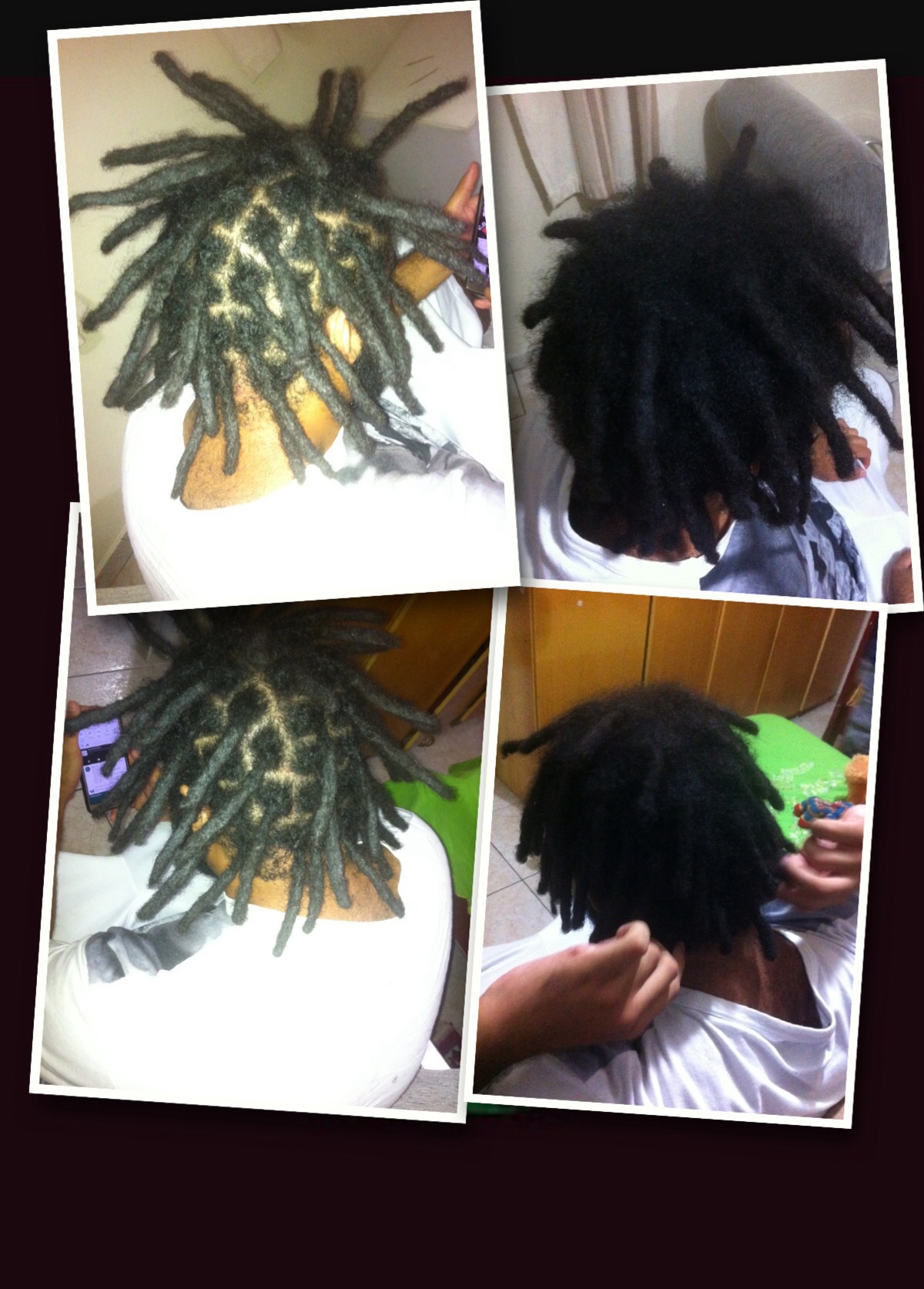 Manutenção se Dreads naturais.
 cabelo auxiliar cabeleireiro(a)