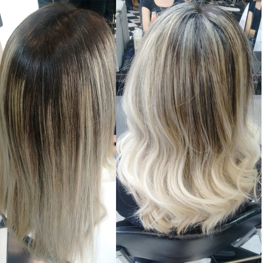 #ombrehair #reflexo #luzes #mechascriativas #haircouture #babyblond #loirosperfeitos #morenailuminada #platinado #perolado #castanhoiluminado #lebege #canela #caramelo #docedeleite #avelã #wella #blondangel #brae #colortouch #escovacacheada #escovaOndulada #alongamento #fitaadesiva #micropele  #byLarissa cabelo cabeleireiro(a)