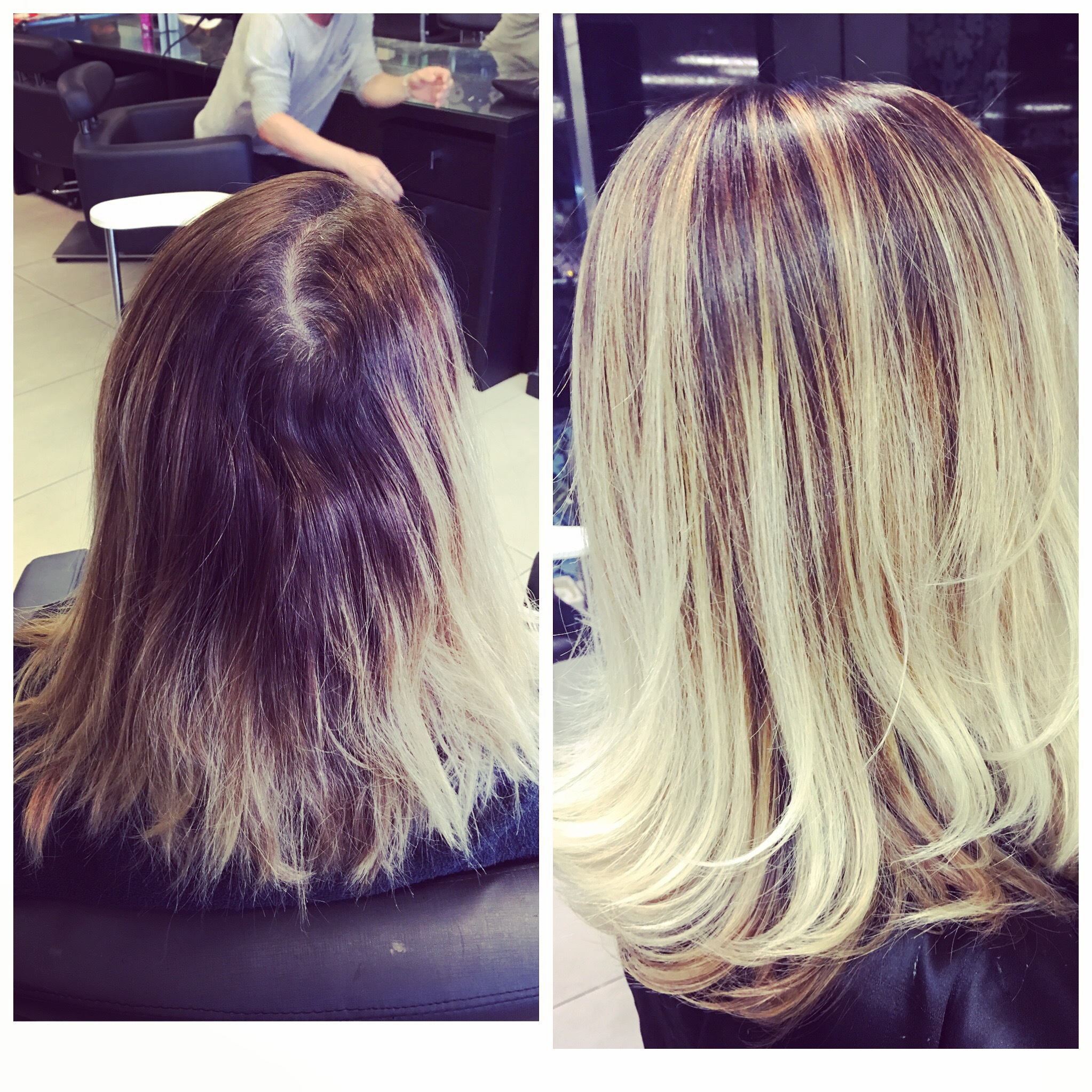 Antes e depois por Tatielli Falcão  cabelo cabeleireiro(a) maquiador(a)
