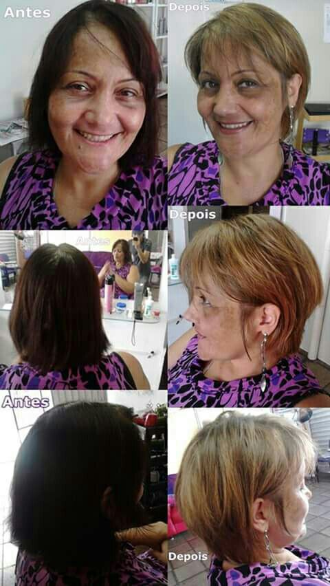 Luzes #Itallian #Color #Antes E #Cabelo #Finalizado #Cliente #Contente cabelo cabeleireiro(a) designer de sobrancelhas auxiliar cabeleireiro(a)
