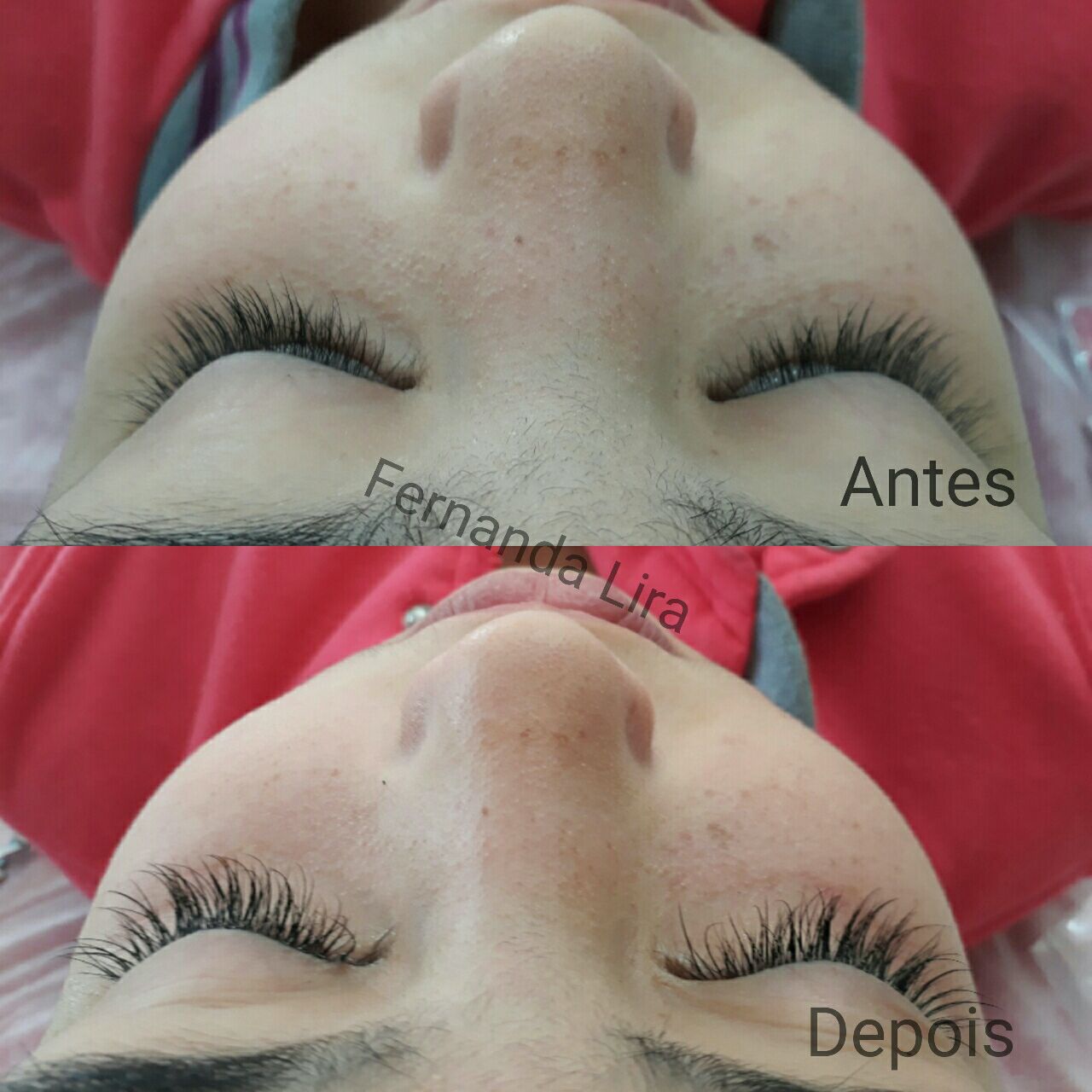 Alongamento de cilios fio a fio , técnica muito utilizada hoje pelas mulheres. estética esteticista designer de sobrancelhas