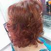 corte para cabelos crespos, coloração vermelho, acobreados  cores quentes!