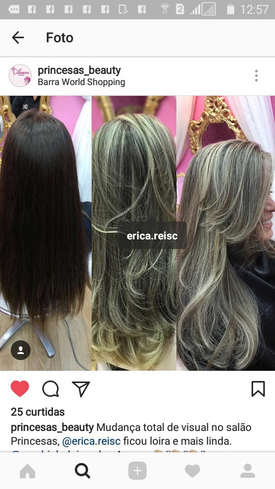 Antes e depois  das luzes 😍😍 cabelo cabeleireiro(a)
