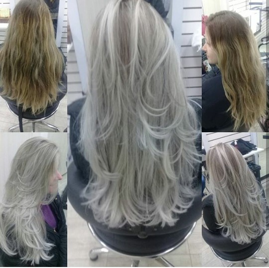Correção de cor. 
#ombrehair + #luzes #loirodossonhos  cabelo cabeleireiro(a) maquiador(a)
